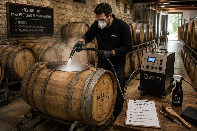 Cómo evitar la reinfección de Brettanomyces en barricas de roble